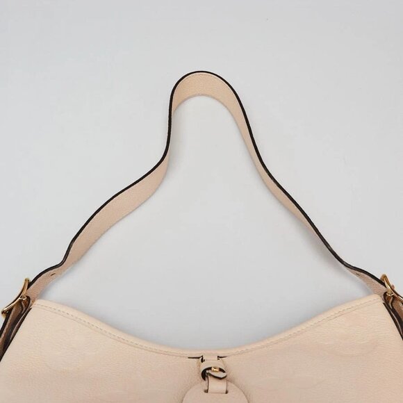 Louis Vuitton Creme Monogram Empreinte Leather Carryall PM Bag - Picture 6 of 11